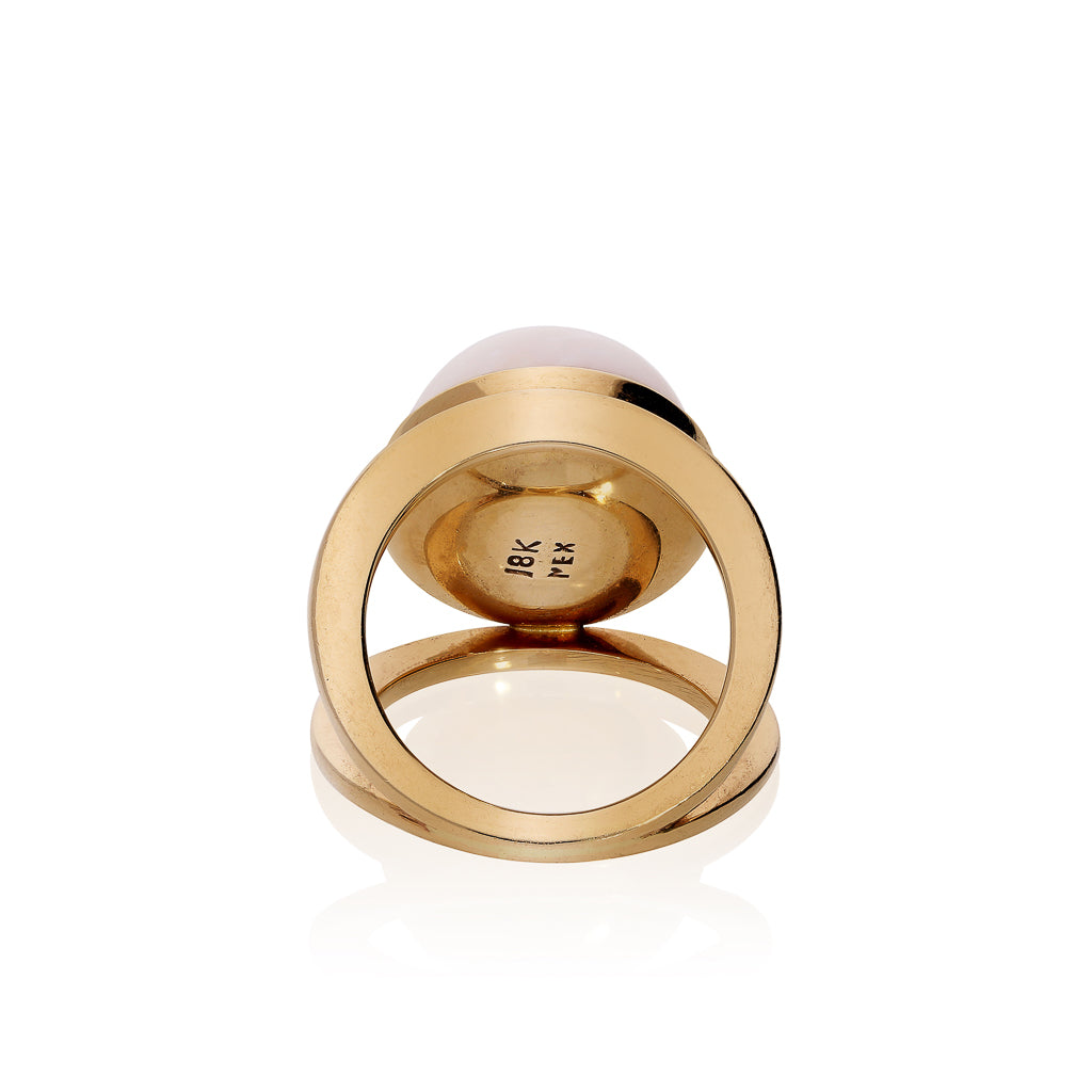 Anillo “MOON” Media Perla